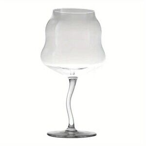 500ml/17oz Lot Of 2 Large Whiskey Macaroon Twist Red Wine Glass - Transparent